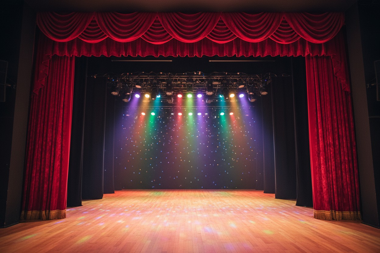 Clean Theatre Stage Background