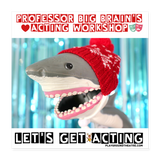 Sharky Poster 16x16 - white